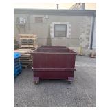 Two Heavy Duty Waste Containers (587676) Rear Load On Wheels and Without Lids