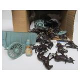 LARGE Lot of Vintage Western Model Kits Extra Supplies etc Covered Wagons Horses etc