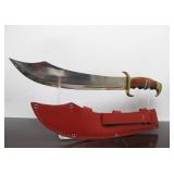 New in Box BUD K "Arabian 1" Sword w/Hardwood Handle Brass Accents & Stainless Blade #1