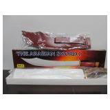 New in Box BUD K "Arabian 1" Sword w/Hardwood Handle Brass Accents & Stainless Blade #1