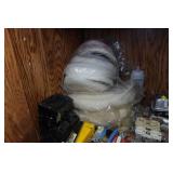 Contents of Cabinet - Switches, Harris Torches, 3M Buffing Pads