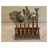 Stainless Steel Bar Tool Set with Stand
