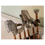 Stainless Steel Bar Tool Set with Stand