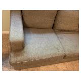 Used 3-Seat Gray Fabric Sofa with Removable Cushions