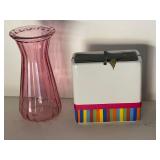 Set of 3 Decorative Vases Including Birthday Vase with Damage