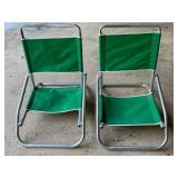 Pair of Vintage 7UP Folding Canvas Chairs