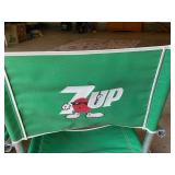 Pair of Vintage 7UP Folding Canvas Chairs