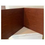 Set of 3 Wood Grain Room Divider Panels