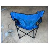 Set of 2 Folding Camp Chairs with Cup Holders