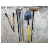 Set of 6 Assorted Yard and Garden Tools