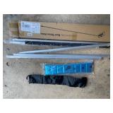 Roof Snow Rake Kit with Telescoping Handle and Blue Head