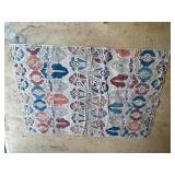 Ruggable 2-Piece Washable Area Rug with Multicolor Abstract Pattern