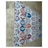 Ruggable 2-Piece Washable Area Rug with Multicolor Abstract Pattern