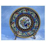 Set of 2 Hand-Painted Decorative Plates: Talavera and Turkish Style