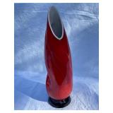 Frankoma Red Art Pottery Vase and Vintage Handled Mug Set