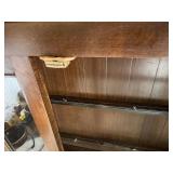 Wood and Glass Lighted Display Cabinet with Shelves