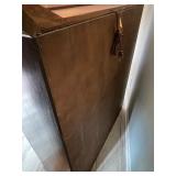 Wood and Glass Lighted Display Cabinet with Shelves