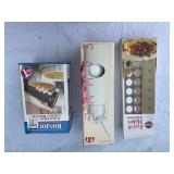 Set of Kitchen Tools: Ravioli Maker, Cream Whipper, and Creme Brulee Torch