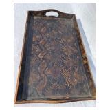 Lago di Como Flatware Set with Decorative Case, Serving Tray, Placemats, and Striped Table Linens