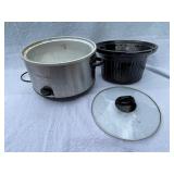 Kitchen Appliance Lot: Electric Single Burner, Crock-Pot Slow Cooker, Little Dipper Warmer, Dash Mini Waffle Maker