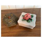Vintage Jewelry Boxes and Assorted Costume Jewelry Collection