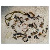 Eclectic Jewelry Lot with Bracelets, Necklaces, and Pendants