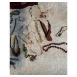 Collection of Beaded and Handmade Costume Jewelry Necklaces and Bracelets