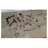 Collection of Colorful Costume Jewelry Necklaces, Bracelets, and Rings