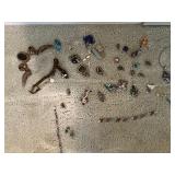 Collection of Colorful Costume Jewelry Necklaces, Bracelets, and Rings