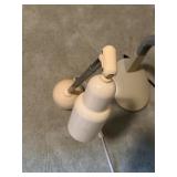 Lot of 2 Beige Desk Lamps Adjustable with Weighted Bases