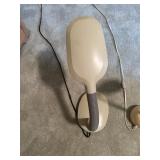 Lot of 2 Beige Desk Lamps Adjustable with Weighted Bases