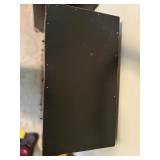Distressed Black Multi-Drawer Wood Cabinet with Metal Pulls