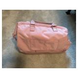 Large Pink Travel Duffle Bag with Side Pocket