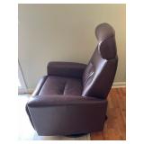 Himolla Brown Leather Recliner Chair with High Back