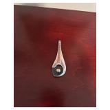 Sterling Silver Cuff Bracelet and Modernist Pendant Set