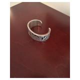 Set of 2 Artistic Cuff Bracelets - Sterling Silver and Mixed Gemstone