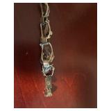 Collection of 5 Vintage Silver Jewelry Pieces including Bracelet, Bangle, Necklace, Ring, and Pendant