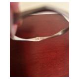 Collection of 5 Vintage Silver Jewelry Pieces including Bracelet, Bangle, Necklace, Ring, and Pendant