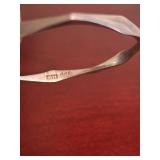 Collection of 5 Vintage Silver Jewelry Pieces including Bracelet, Bangle, Necklace, Ring, and Pendant