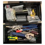 WORKPRO Cordless Drill Set with Tool Bag, Hand Tools, and Portable Toolbox