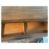 Vintage Wooden 5-Drawer Dresser with Ornate Hardware