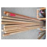 Wood Dowels, Rods (11) 10-16 ft.