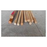 Wood Dowels, Rods (11) 10-16 ft.