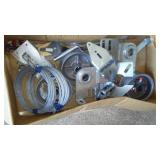 Garage Rails 18 x 10 ft., Spring, Pulleys and Misc. Parts.