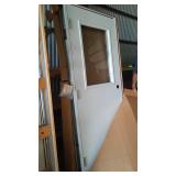 Harvard Steel Exterior Door with Glass, 36 in., Pre-hung.