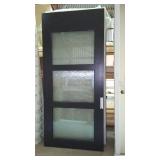 3 panel Privacy Glass 36 in. Slab Door.