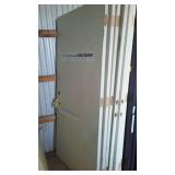 Construction Doors Exterior, 36 and 32 in.  (9).