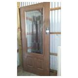 Bayer Elite Series Door, Exterior, 36 in with Accent Glass.