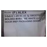 3 panel Primed Slab Door, 36 in.