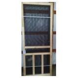 Creekside 32 in. Wood framed Screen Door (2).